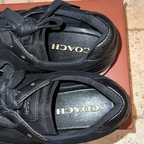 COACH MENS SHOES- CARTER RUNNERS BLACK /COLOR/SIZE 12-D - Picture 3 of 5